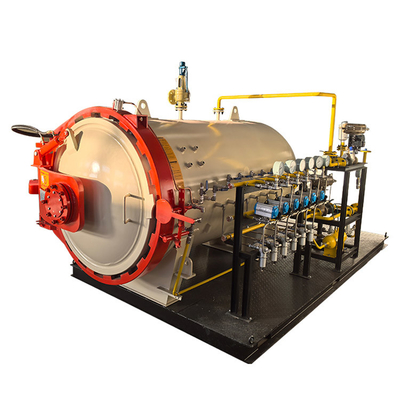 0.8MPa 600mm قطر الشاشة اللمسية التحكم PLC الصناعية المركبة الصغيرة الأوتوكلاف للمختبر