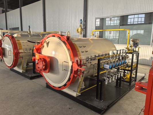 شهادة CE ASME الأوتوكلاف الآلي المركب الزجاجي وألياف الكربون قطر 2200mm الأوتوكلاف المركب
