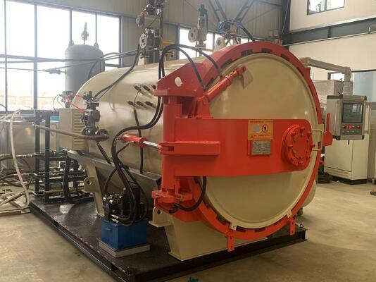 النظام فرن ألياف الكربون الصناعية المركبة أوتوكلاف ألياف الكربون المواد المقاومة لدرجات الحرارة العالية والضغط