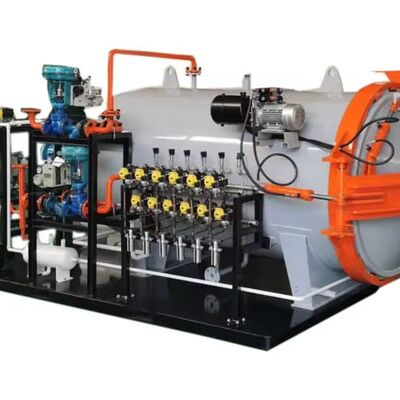 آلة مقعد ألياف الكربون المسبقة التشبع بالتفريغ CE، خزان مزدوج الجدار عالي الضغط للمواد المركبة، سعة كبيرة لدرجة حرارة عالية للمحرك